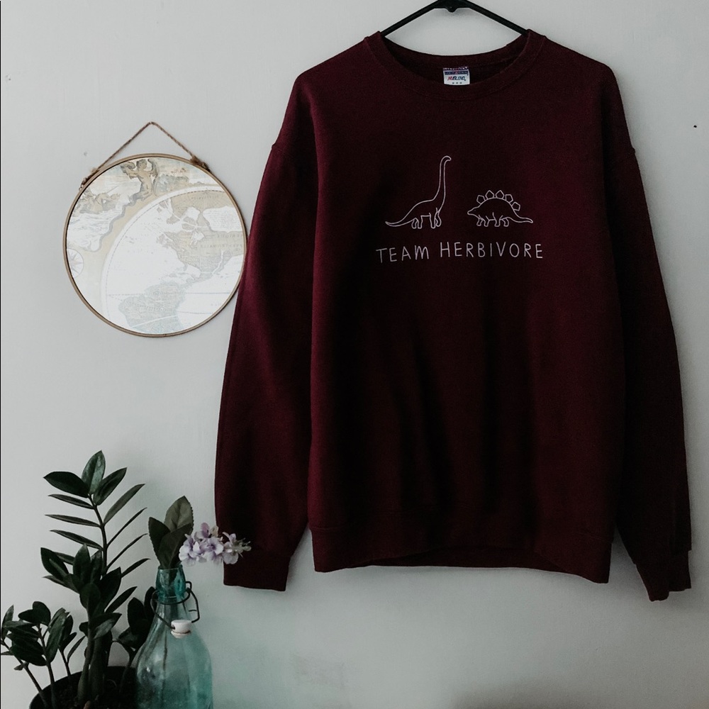 Team herbivore crew neck sweatshirt